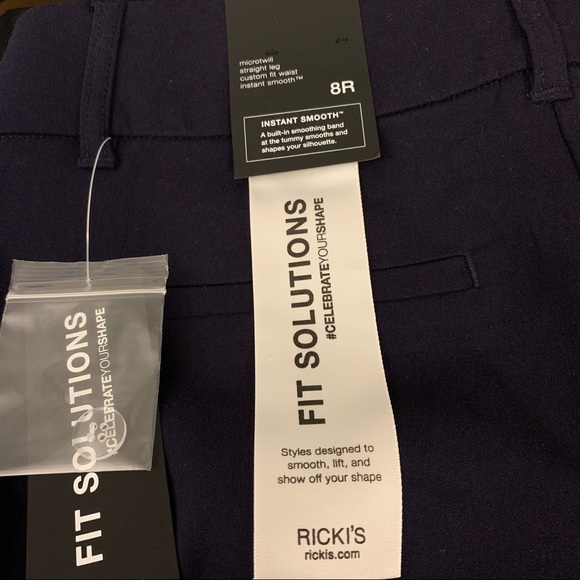 SOLD NWT Navy Straight Leg Trouser - Picture 9 of 9